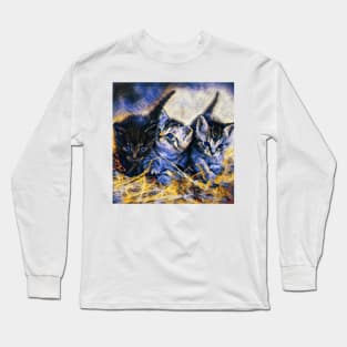 Kitten Painting Long Sleeve T-Shirt